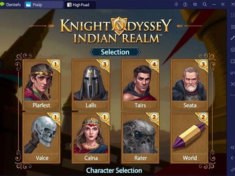 Choose your warrior from ancient Indian lineages Knight Odyssey Indian Realm Character Selection